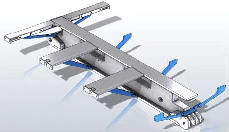 Crossbeam support plate Crossbeam support plate